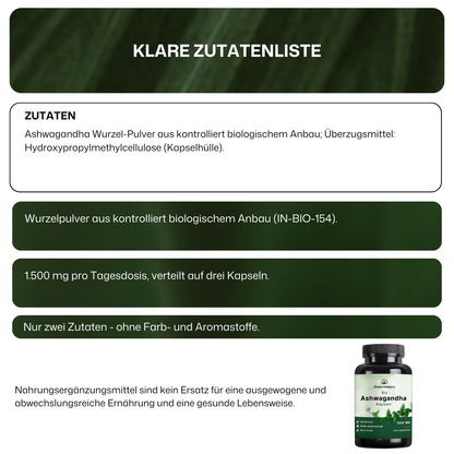Bio Ashwagandha Kapseln von Green Helpers – Detailansicht 7