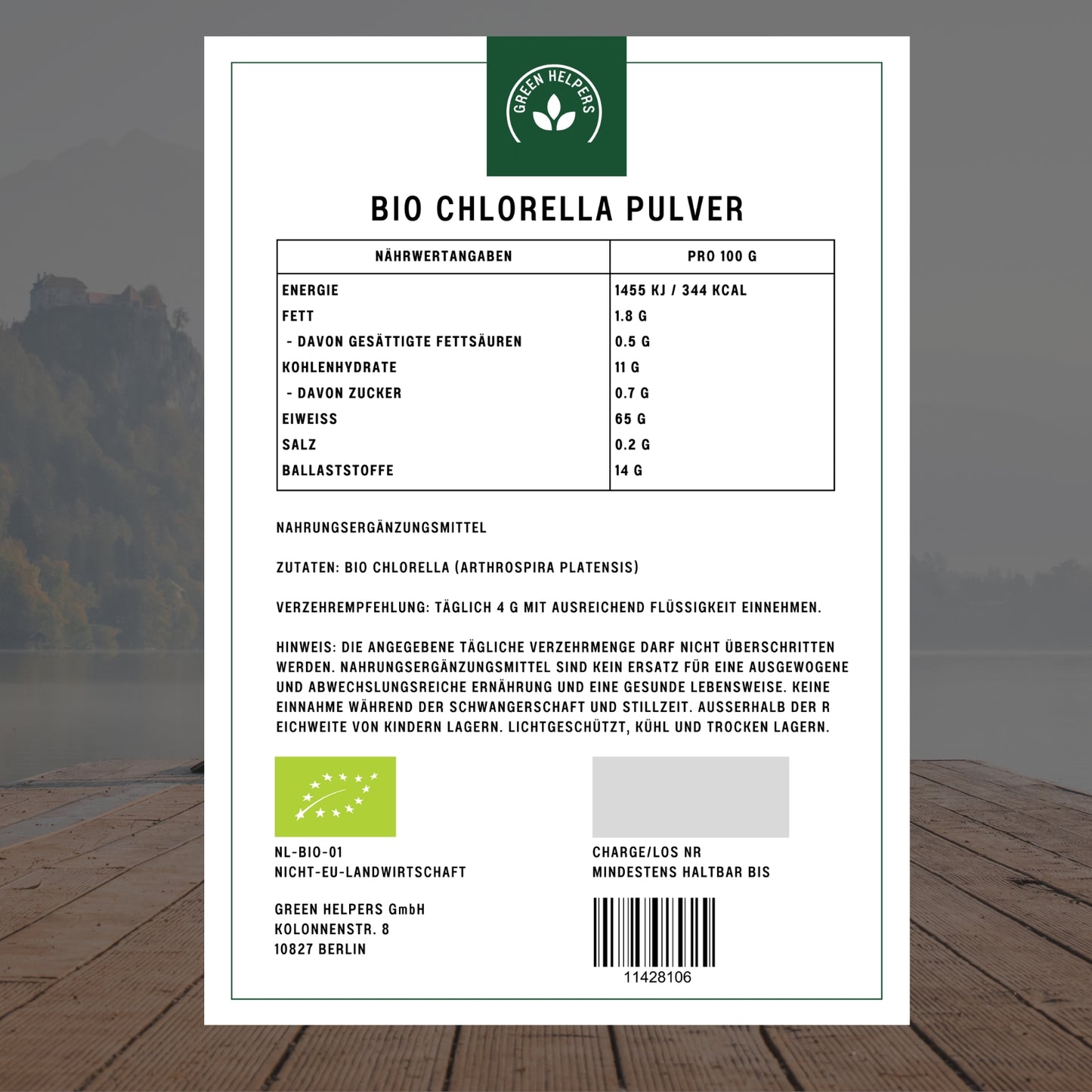 Bio Chlorella Pulver