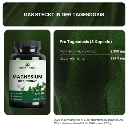 Magnesium Bisglycinat Kapseln von Green Helpers – Detailansicht 6