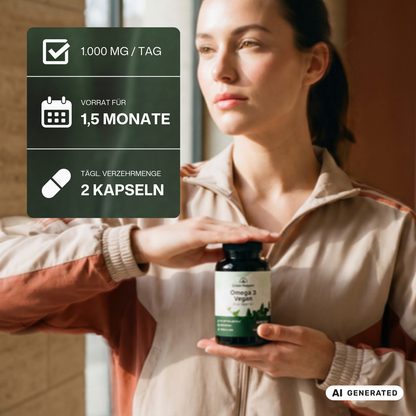 Omega 3 Vegan Kapseln von Green Helpers – Detailansicht 3