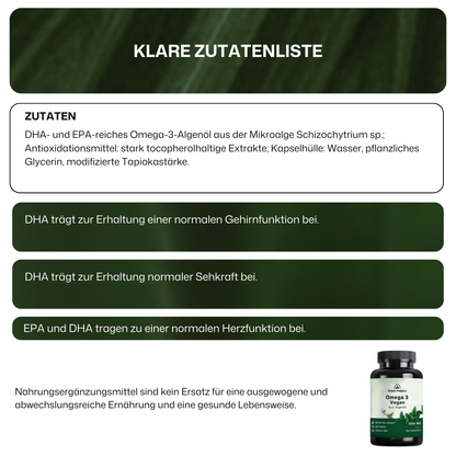 Omega 3 Vegan Kapseln von Green Helpers – Detailansicht 7