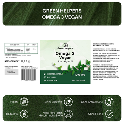 Omega 3 Vegan Kapseln von Green Helpers – Detailansicht 8