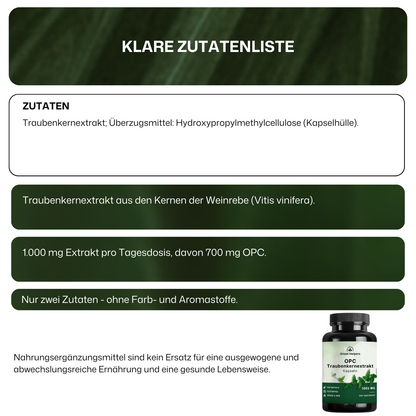 OPC Traubenkernextrakt Kapseln von Green Helpers – Detailansicht 7