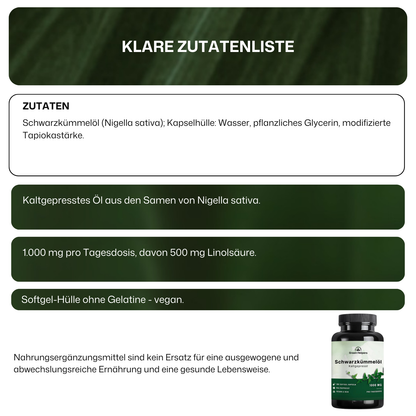 Schwarzkümmelöl Kapseln von Green Helpers – Detailansicht 7