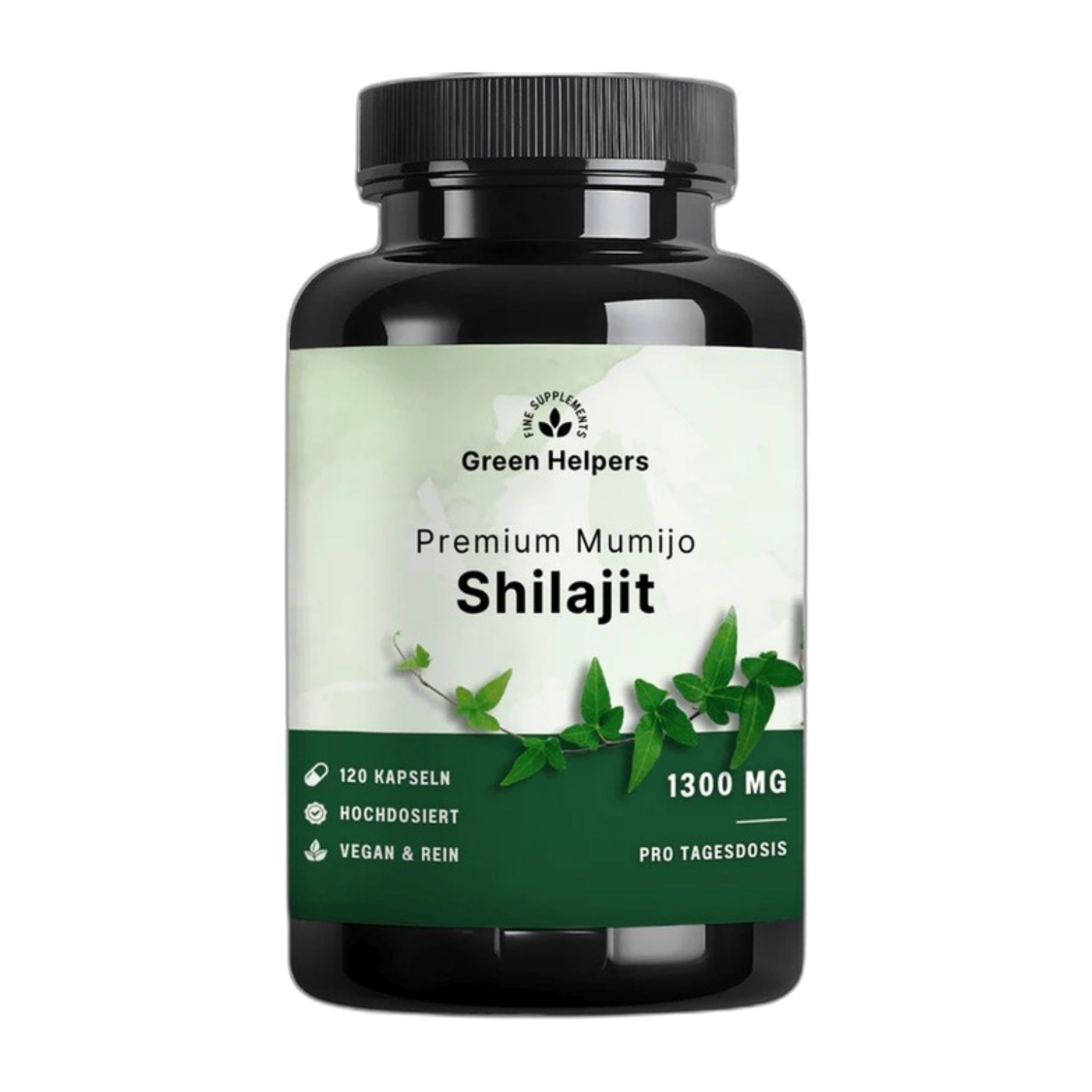 Shilajit Kapseln von Green Helpers – 120 Kapseln, 1.300 mg pro Tagesdosis