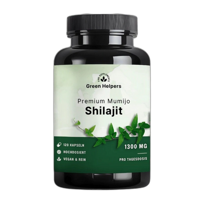 Shilajit Kapseln von Green Helpers – 120 Kapseln, 1.300 mg pro Tagesdosis