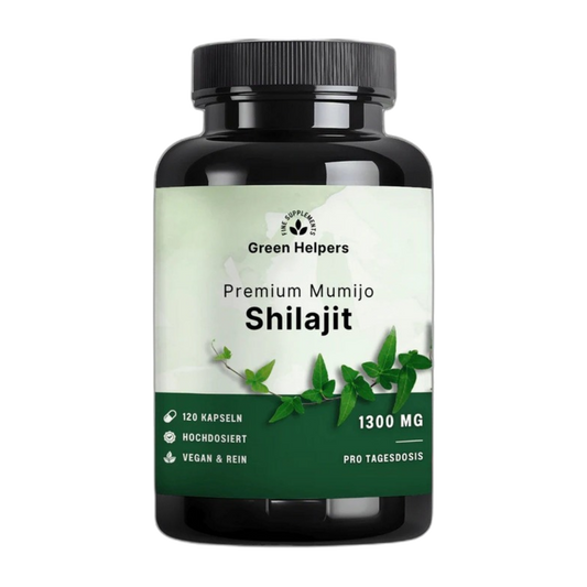Shilajit Kapseln von Green Helpers – 120 Kapseln, 1.300 mg pro Tagesdosis