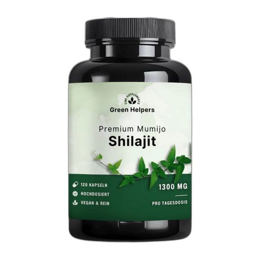 Shilajit Kapseln von Green Helpers – 120 Kapseln, 1.300 mg pro Tagesdosis