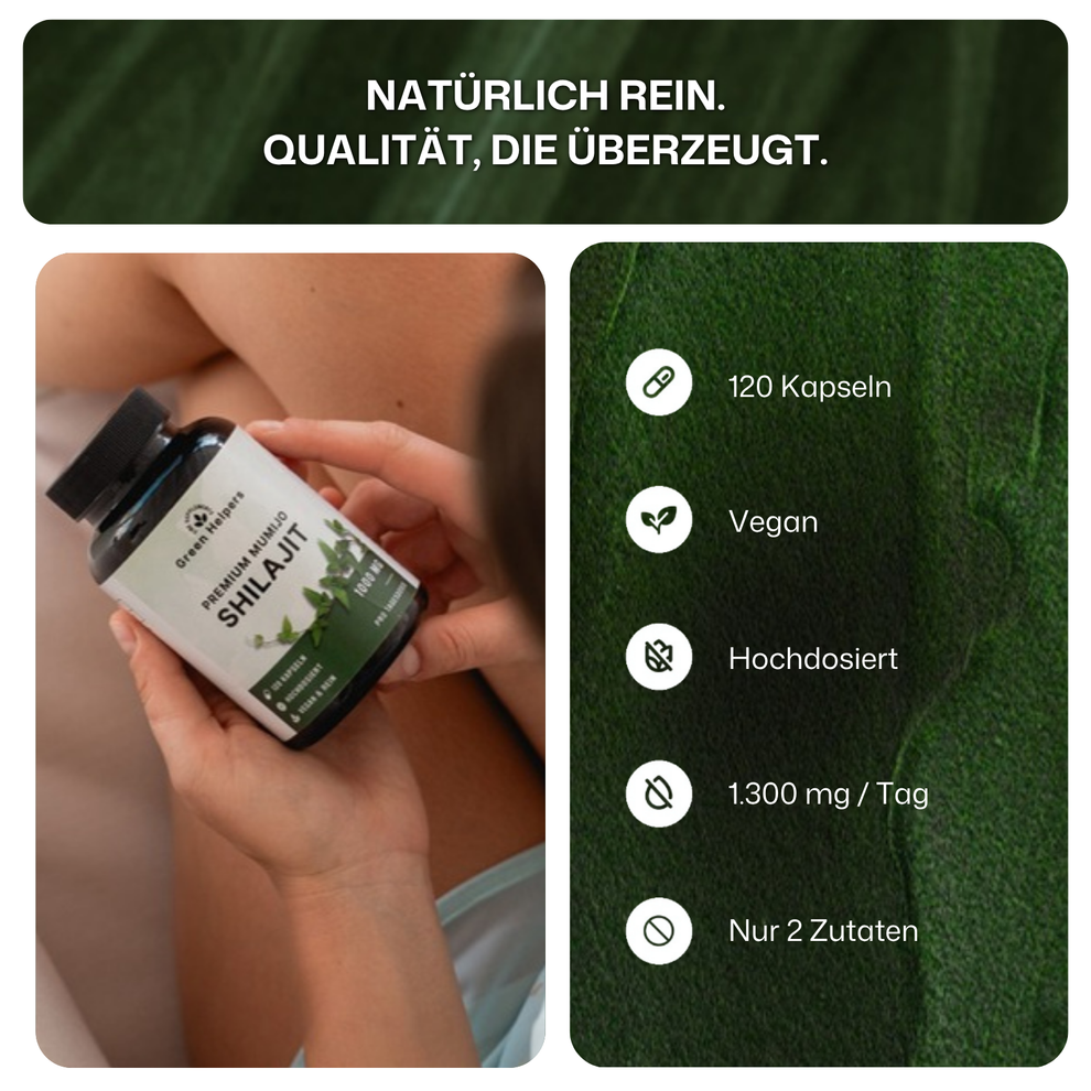 Shilajit Kapseln von Green Helpers – Detailansicht 2