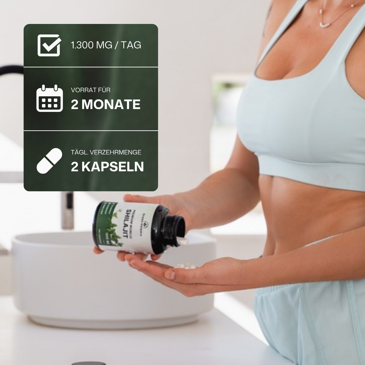 Shilajit Kapseln von Green Helpers – Detailansicht 3