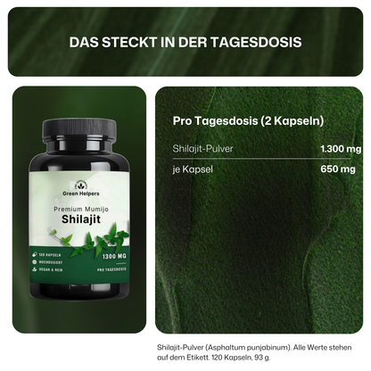 Shilajit Kapseln von Green Helpers – Detailansicht 6