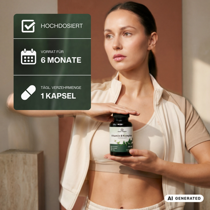 Vitamin B Komplex Kapseln von Green Helpers – Detailansicht 3