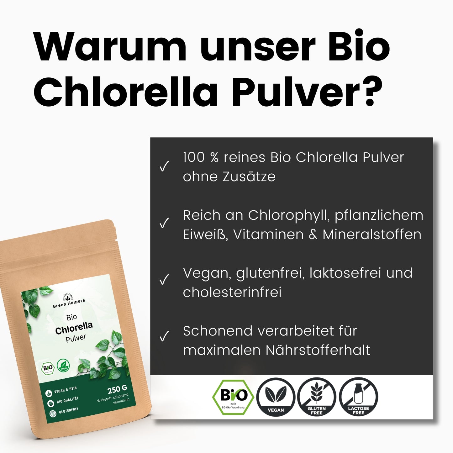 Bio Chlorella Pulver