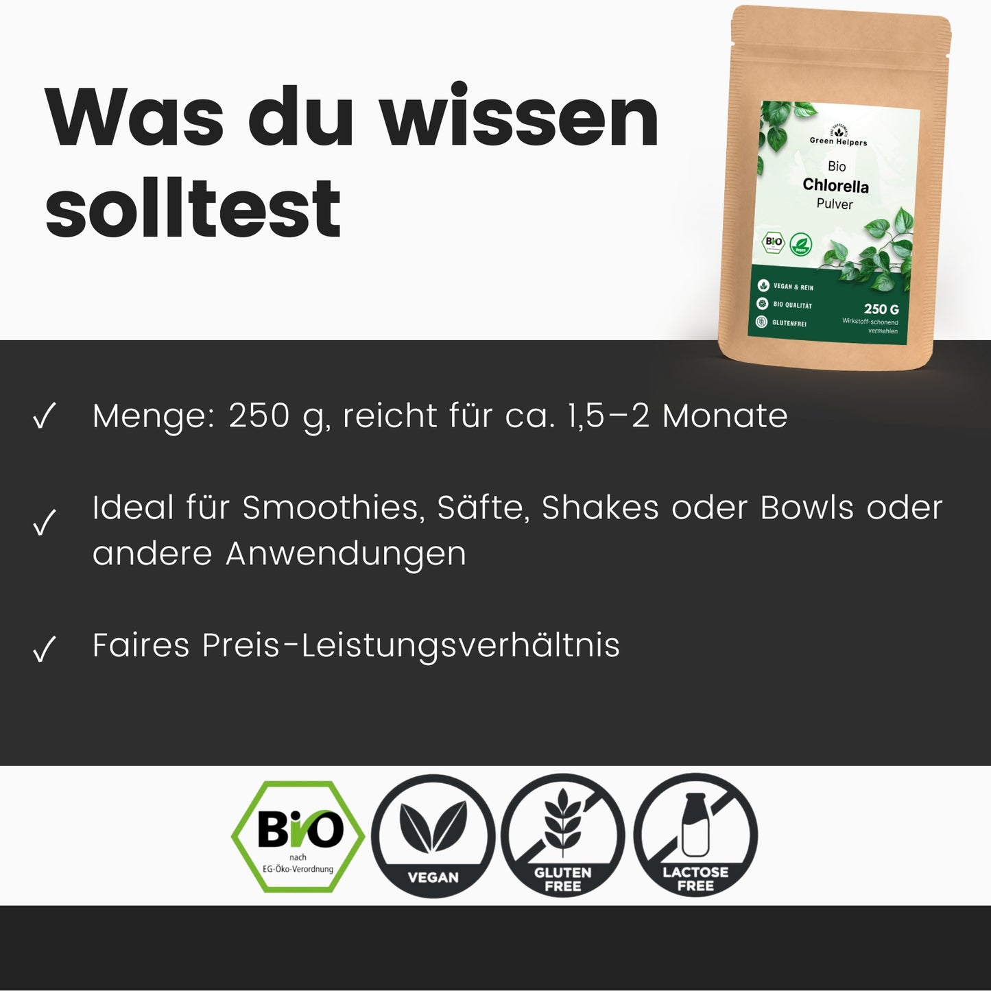 Bio Chlorella Pulver