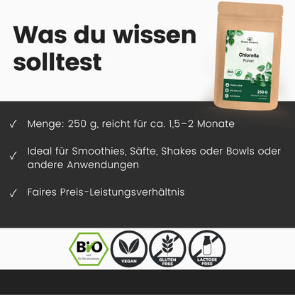 Bio Chlorella Pulver