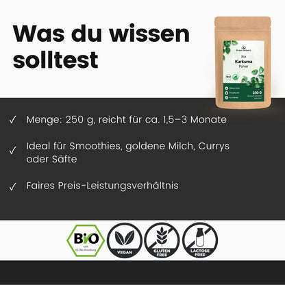 Bio Kurkuma Pulver